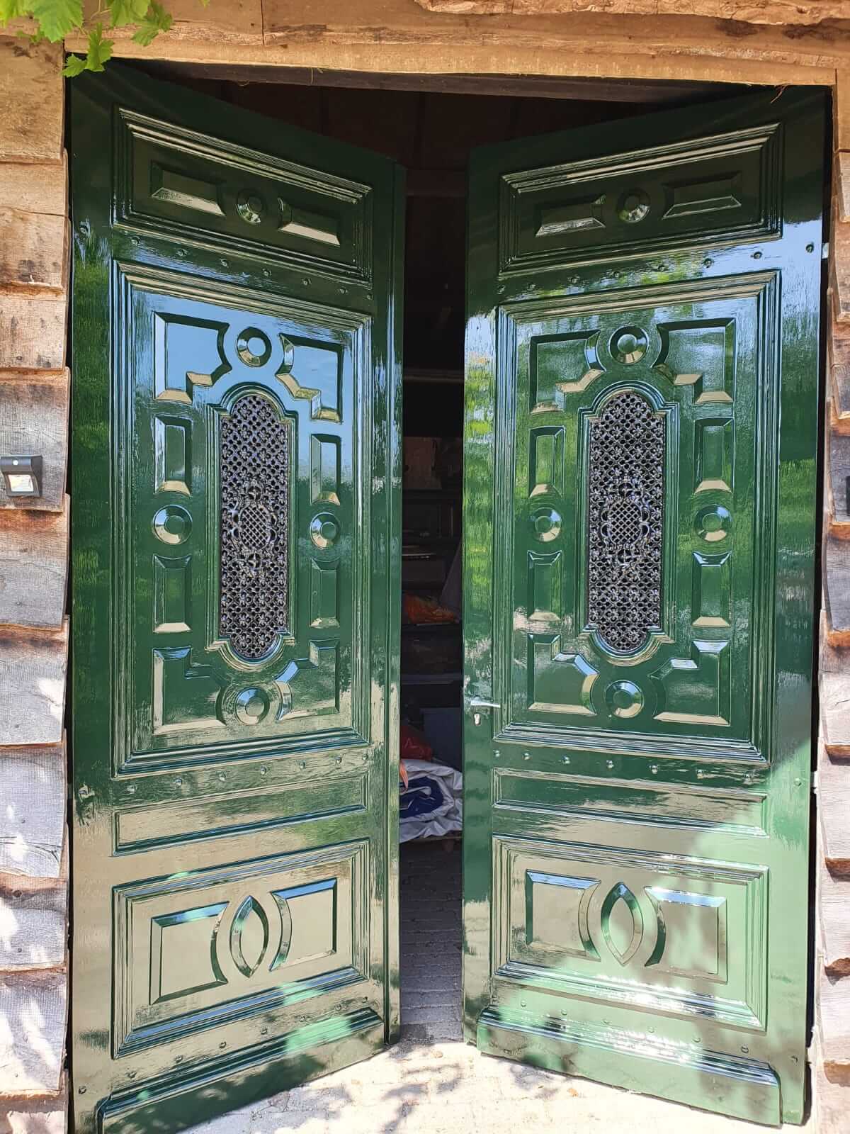 Schilderwerk dubbele deur